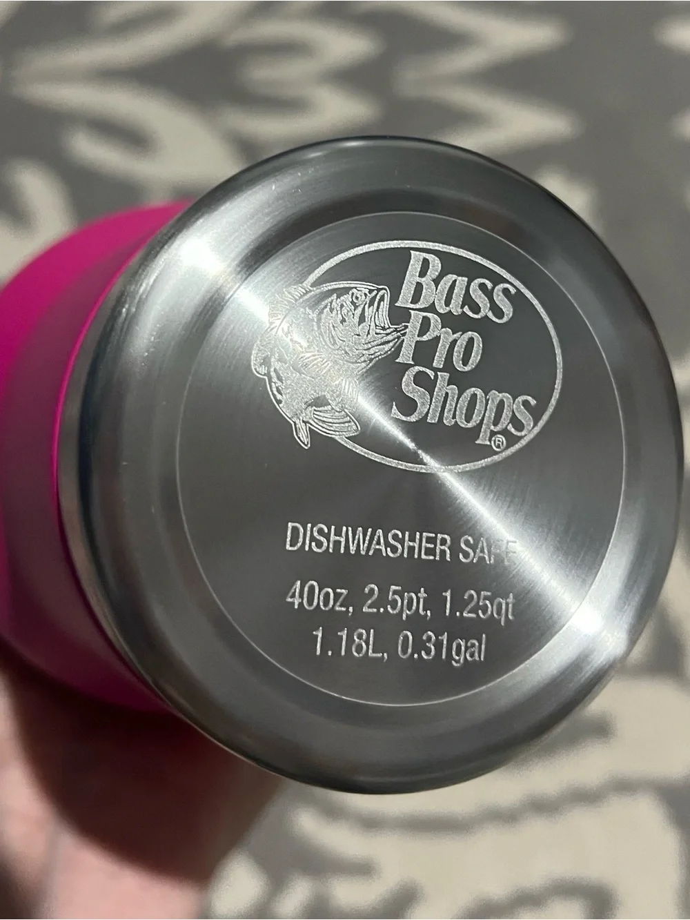 Bass Pro Shops Travel Mug Tumbler W/ Slider Lid & Straw